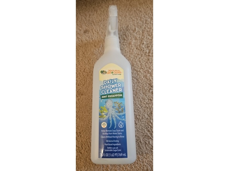 Natural Grocers Daily Shower Cleaner, Mint Eucalyptus, 26 fl oz/769 mL