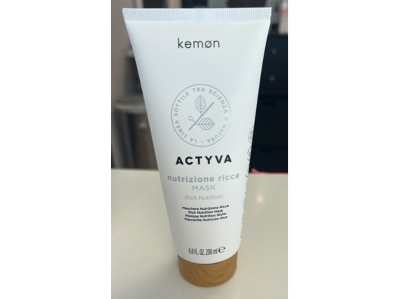 Kemon Actyva Nutrizione Ricca Mask, 6.8 fl oz/200 mL