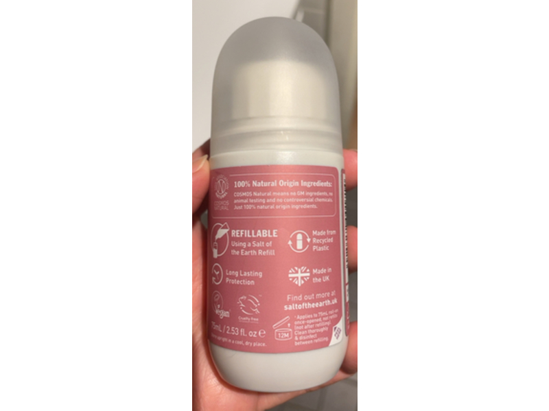 Salt Of the Earth Roll On Deodorant, Lavender & Vanilla, 2.35 fl oz/75 mL