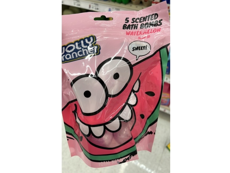 Jolly Rancher Bath Bombs, Watermelon Scented, 10.57 oz/300 g, 5 Count