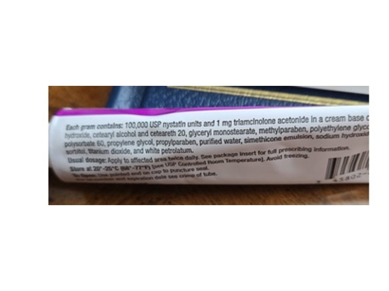Nystatin and Triamcinolone Acetonide Cream, 30 g, Padagis (Rx)