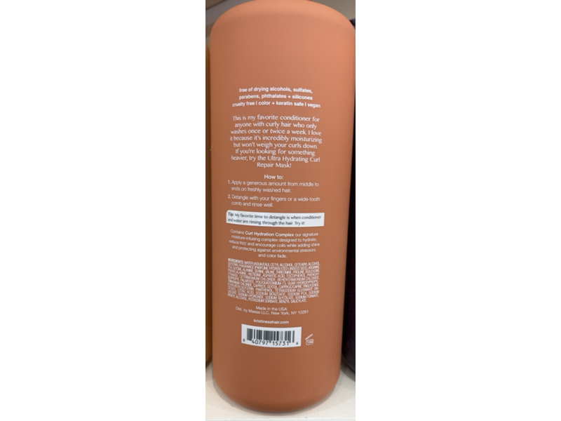 Kristin Ess Moisture Rich Curl Conditioner, 33.8 fl oz/1 L