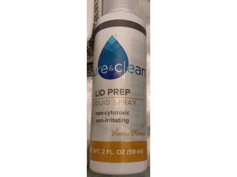 Pure and Clean Lid prep Liquid Spray, 2 fl oz/59 ml