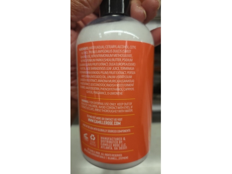 Camille Rose Detangling Conditioner, Guava Slip, 12 fl oz/355 mL