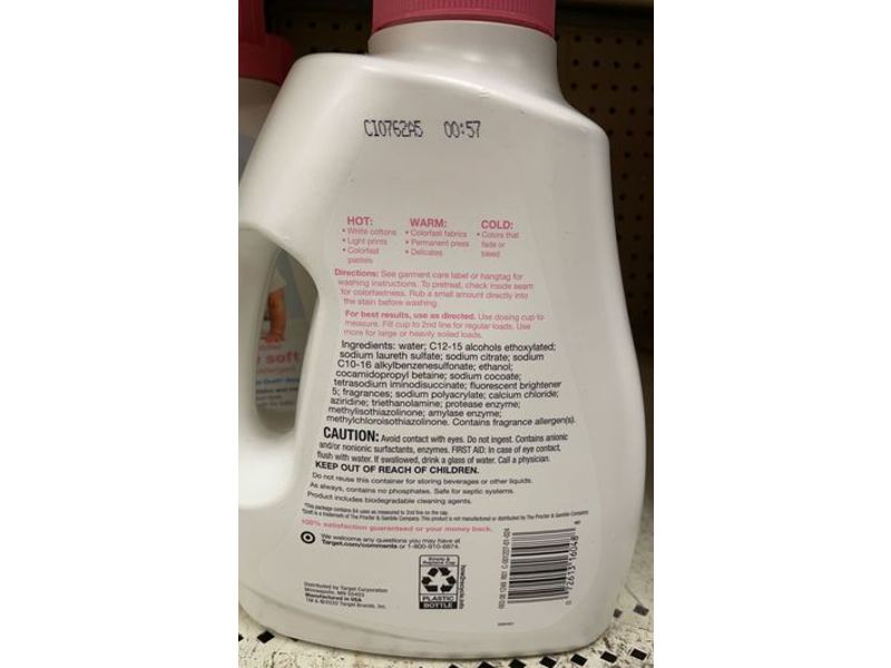 Up & Up Baby Soft Laundry Detergent, 64 Loads, 100 fl oz/2.95 L