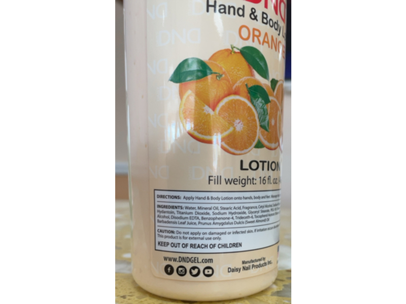 Daisy Dnd Hand & Body Lotion, Orange, 16 fl oz/480 mL