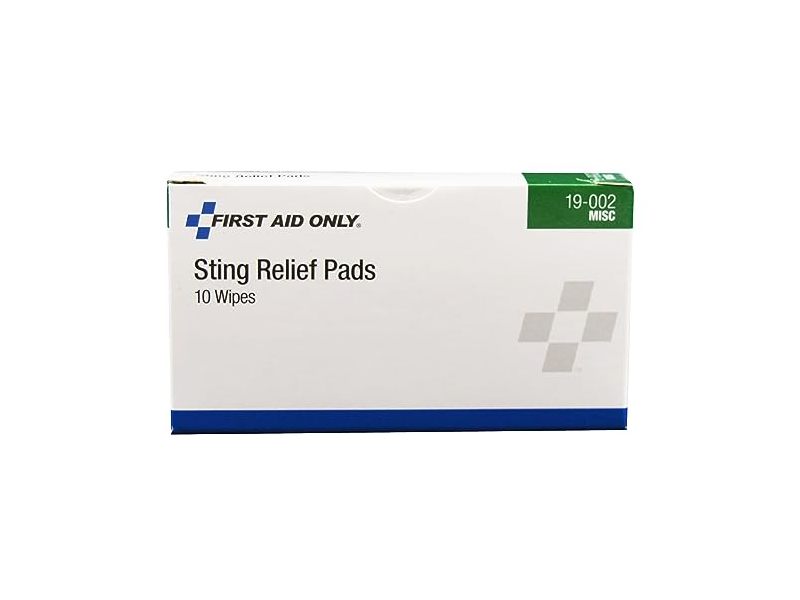 First Aid Only Sting Relief Pads, 10 Count