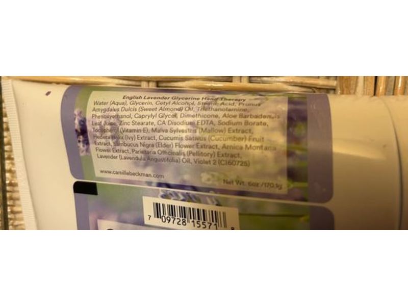 Camille Beckman Glycerine Hand Therapy, English Lavender, 6 oz/170.1 g