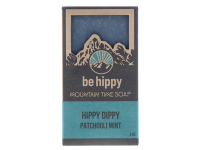 Mountain Time Soap Be Hippy, Hippy Dippy Patchouli Mint, 5 oz