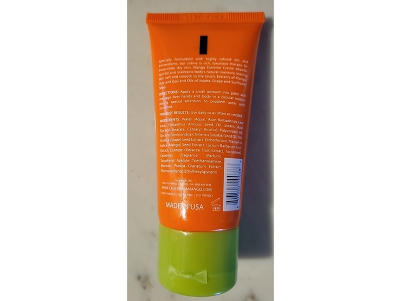 California Mango Extreme Creme Body Moisturizer, 2 oz/62.5 g