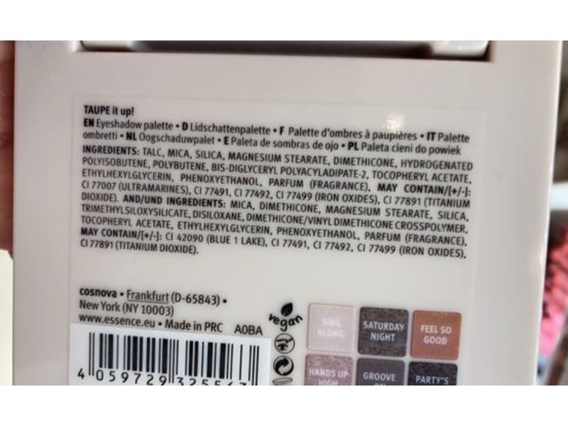 Essence Taupe It Up Eyeshadow Palette, 0.15 oz/4.5 g