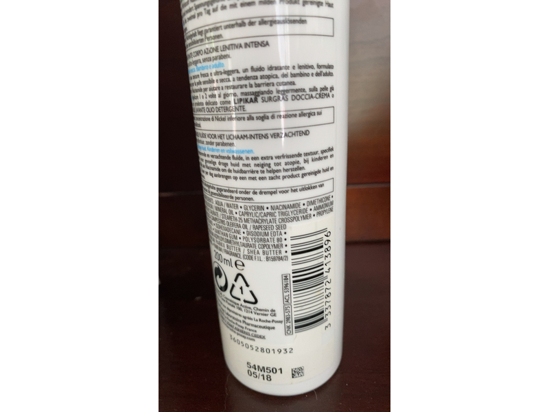 La Roche Posay Lipikar Gel Fluide, 200 mL