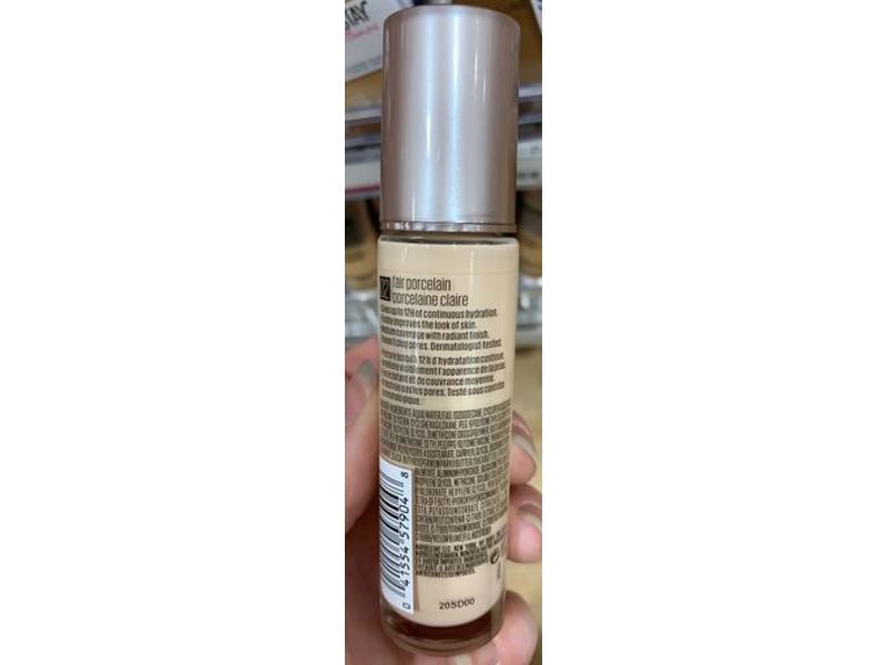 Maybelline New York Dream Radiant Liquid Hydrating Foundation, 02 Fair Porcelain, 1 fl oz/30 mL