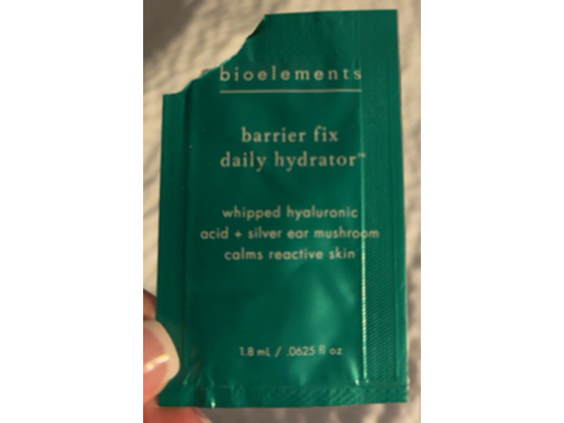 Bioelements Barrie Fix Daily Hydrator, Whipped Hyaluronic Acid + Silver Ear Mushroom, 0.0625 fl oz/1.8 mL