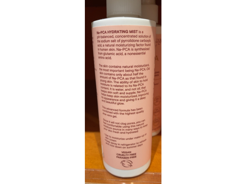 Reserveage Beauty Na - PCA Hydrating Mist, Aloe, 8 fl oz/237 mL, Pack Of 2