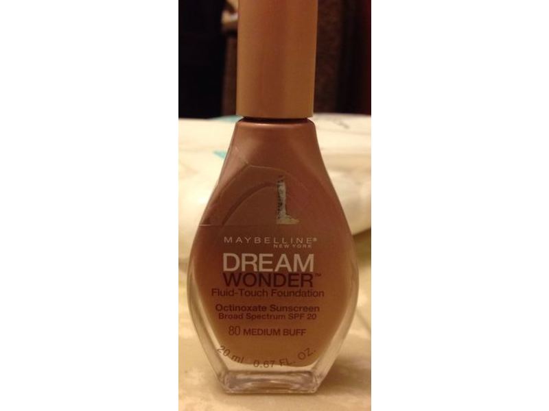 Maybelline New York Dream Wonder Fluid-Touch Foundation, Medium Buff, 0.67 fl oz/20 mL