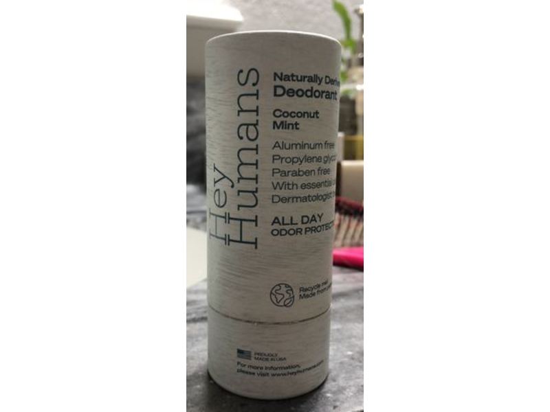 Hey Humans Naturally Derived Deodorant, Coconut Mint, 2 oz/56 g