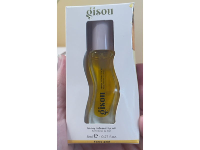 Gisou Lip Oil, Honey Gold, 0.27 fl oz/8 mL