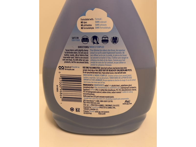 Febreze Odor Fighting Fabric Refresher, Mediterranean Lavender, 27 fl oz/800 mL