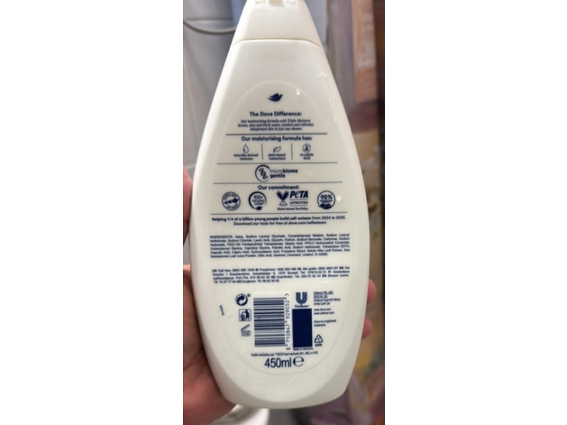 Dove Triple Moisture Serum Body Wash, Hydrating Care, 450 mL