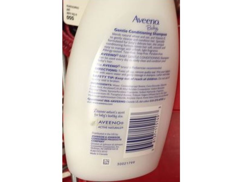 Aveeno Baby Gentle Conditioning Shampoo, Lightly Scented, 12 fl oz/354 mL