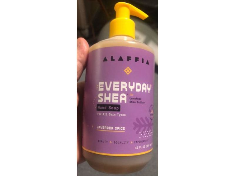 Alaffia Everyday Shea Hand Soap, Lavender Spice, 12 fl oz