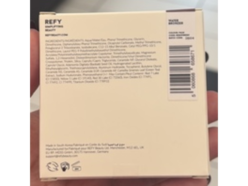 REFY Water Bronzer, Palm, 0.42 oz/12 g