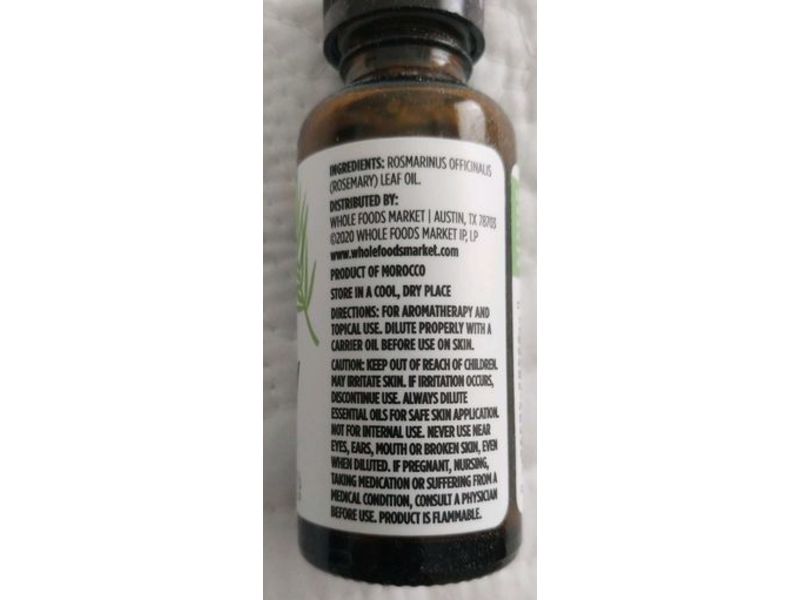 365 By Whole Foods Market Essential Oil, Rosemary, 1 fl oz/30 mL
