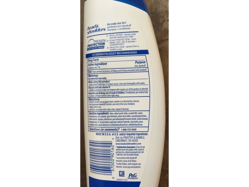 Head & Shoulders Shampoo + Conditioner, Dry Scalp Care, 8.45 fl oz/250 mL