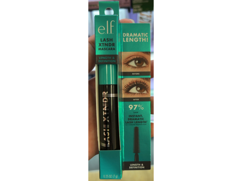 e.l.f Lash Xtndr Length & Definition Mascara, Soft Black, 0.25 oz/7 g