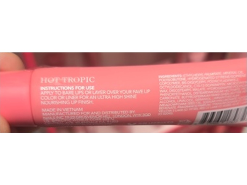Holler Sunny Sun daze Lip Butter, Hot Tropic, Dragon fruit, 0.33 fl oz/10 mL