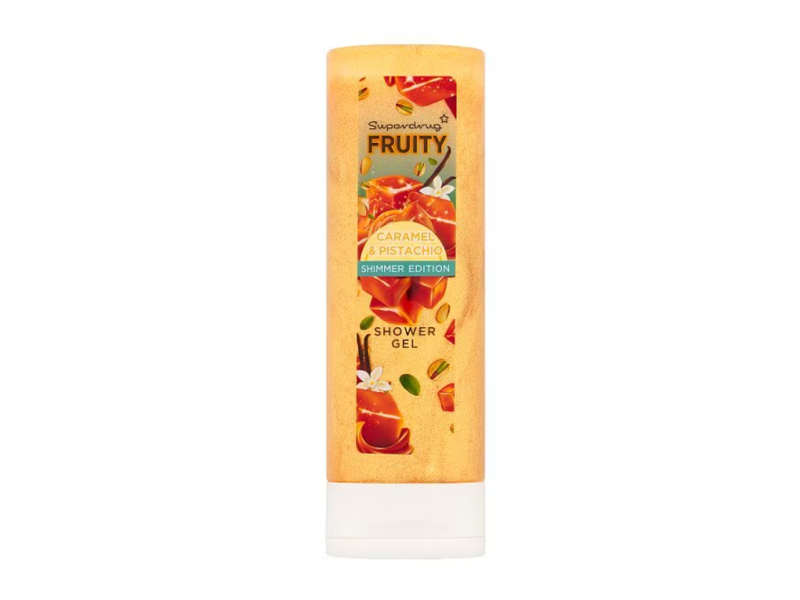 Superdrug Fruity Shower Gel, Shimmer Edition, Caramel & Pistachio, 250 mL