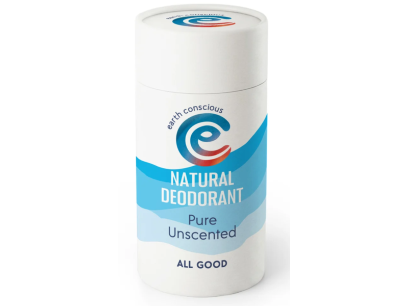 Earth Conscious Natural Deodorant, Pure Unscented, 90 g