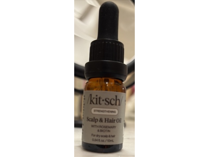 Kitsch Strengthening Scalp & Hair Oil, Rosemary & Biotin, 0.34 fl oz/10 mL