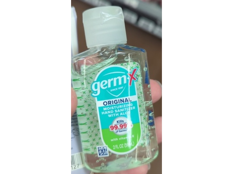 Germ-X Original Moisturizing Hand Sanitizer, Aloe & Vitamin E, 2 fl oz/59 mL, Pack Of 24