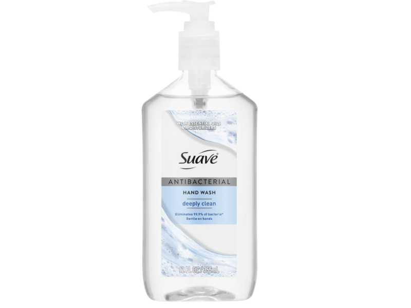 Suave Anti-Bacterial Hand Wash, Deeply Clean, 12 fl oz/355 mL