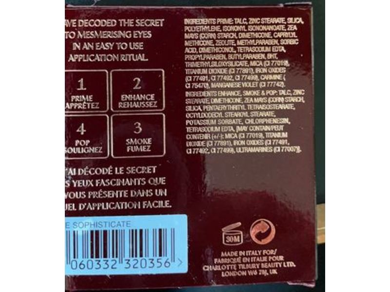 Charlotte Tilbury Luxury Palette, Sophisticate, 0.18 oz/5.2 g