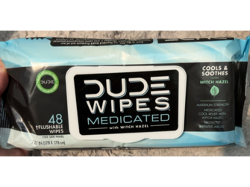 Dude Flushable Wipes, 48 Count