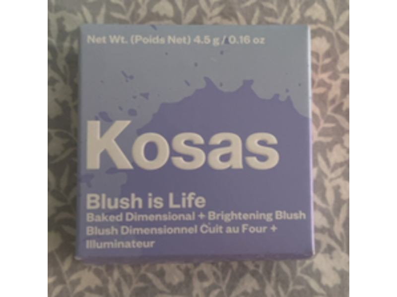 Kosas Blush Is Life Baked Dimensional + Brightening Blush, Warm Peachy Pink, 0.16 oz/4.5 g