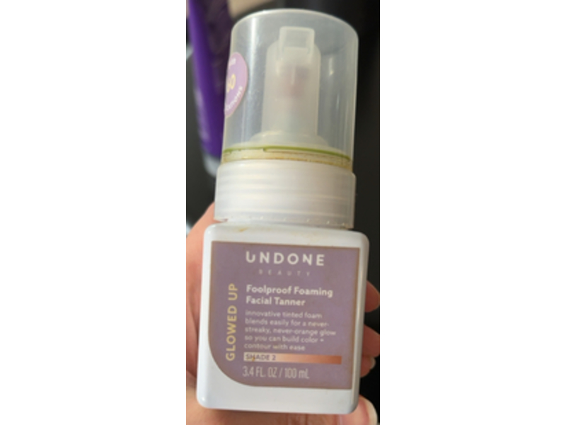 Undone Glowed Up Foolproof Foaming Tanner, Shade 2, 3.4 fl oz/100 mL