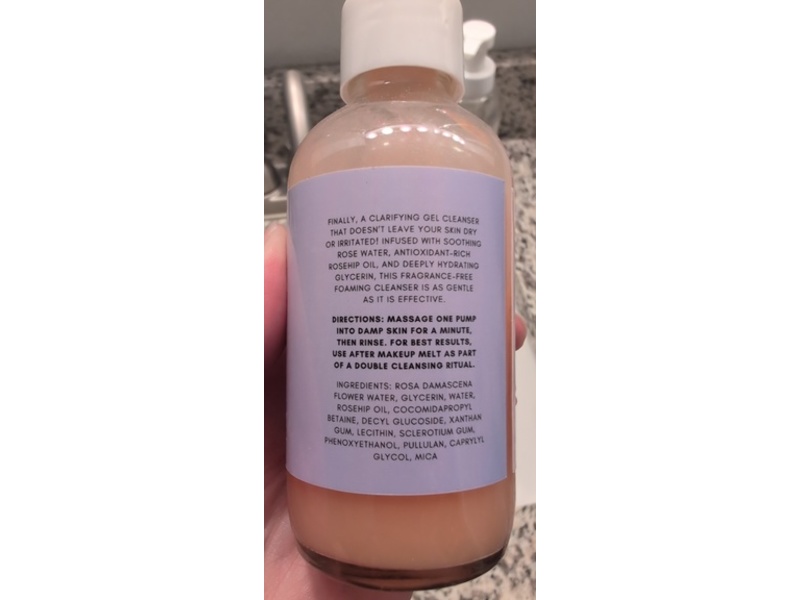Clover By Clove + Hallow Gentle Rosewater Cleanser, Rose Suds, 118 mL