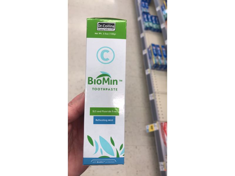 Dr. Collins BioMin Toothpaste, Refreshing Mint, 3.5 oz/100 g ...