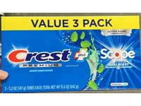 Crest Plus Scope Anticavity Fluoride Toothpaste, Intense Mint, 5.2 oz/147 g, Pack Of 3 - Image 3
