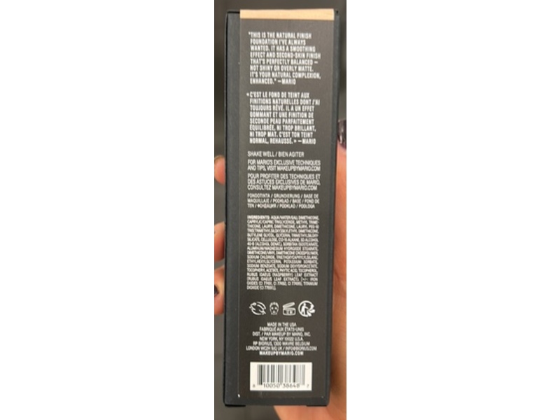 Makeup By Mario SurrealSkin Natural Finish Foundation, 8N, 1 fl oz/ 30 mL