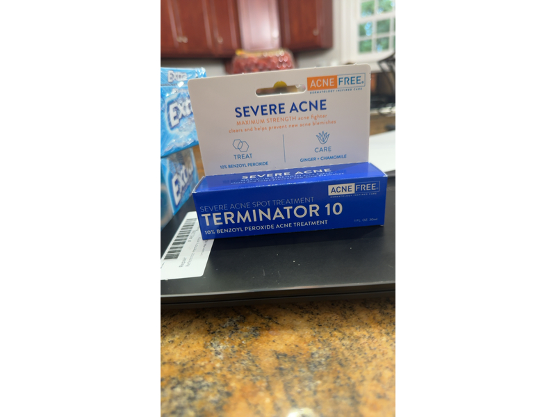 Acne Free Severe Acne Spot Treatment, Terminator 10, 1 fl oz/30 mL