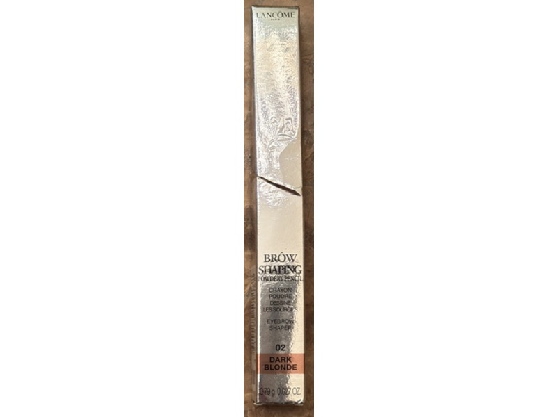 Lancome Paris Brow Shaping Powdery Pencil, 02 Dark Blonde, 0.027 oz/0.79 g