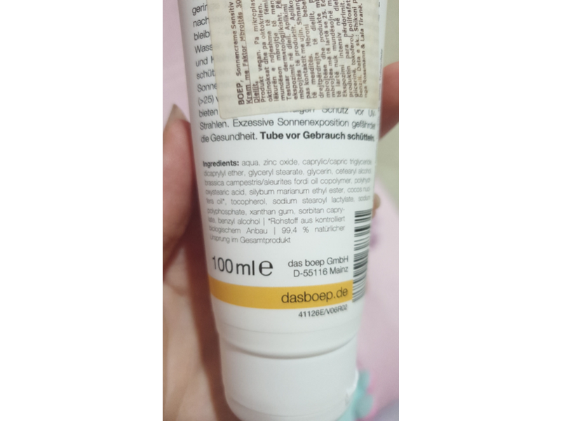 Boep Sun Cream Sensitive, SPF 30, 100 mL