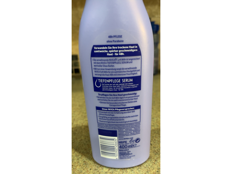 Nivea Soft Milk Body Lotion, 400 mL