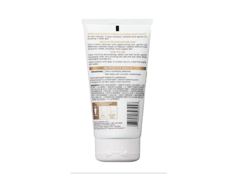 L'Oreal Paris Age Perfect Cream Cleanser, 5 fl oz/150 mL