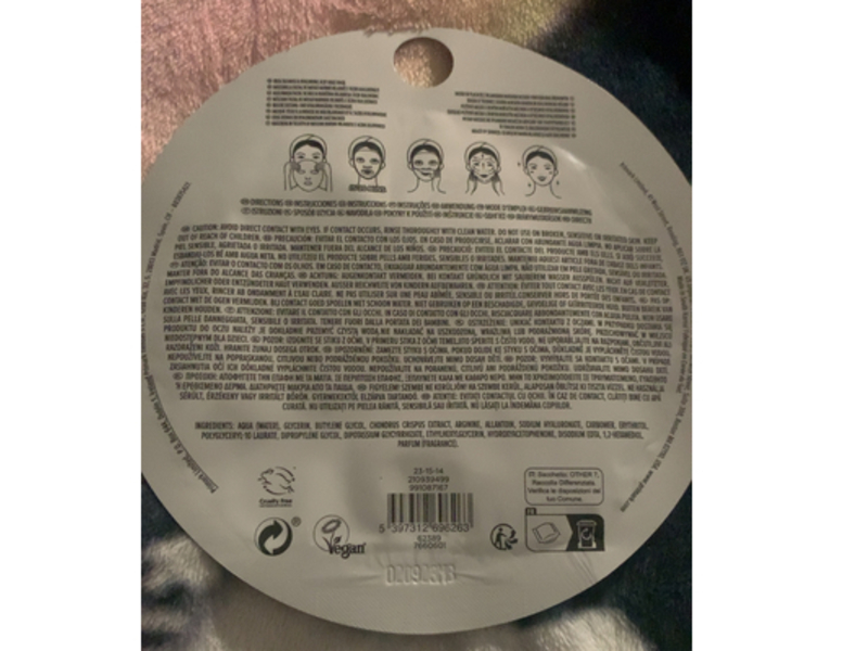 PS... Hydrating Sheet Mask, Irish Shea Moss & Hyaluronic Acid, 0.67 fl oz/20 mL